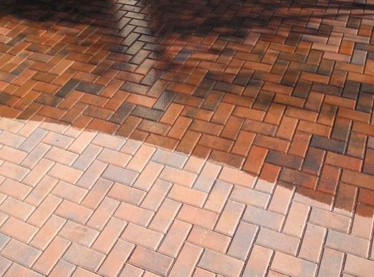 Sealing and Cleaning Brick Paver Patio in Naperville, IL